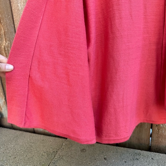 SIMPLY NOELLE Women's Pink Salmon Sweater Open Front Cardigan Size XXL 16-18 - Picture 5 of 8